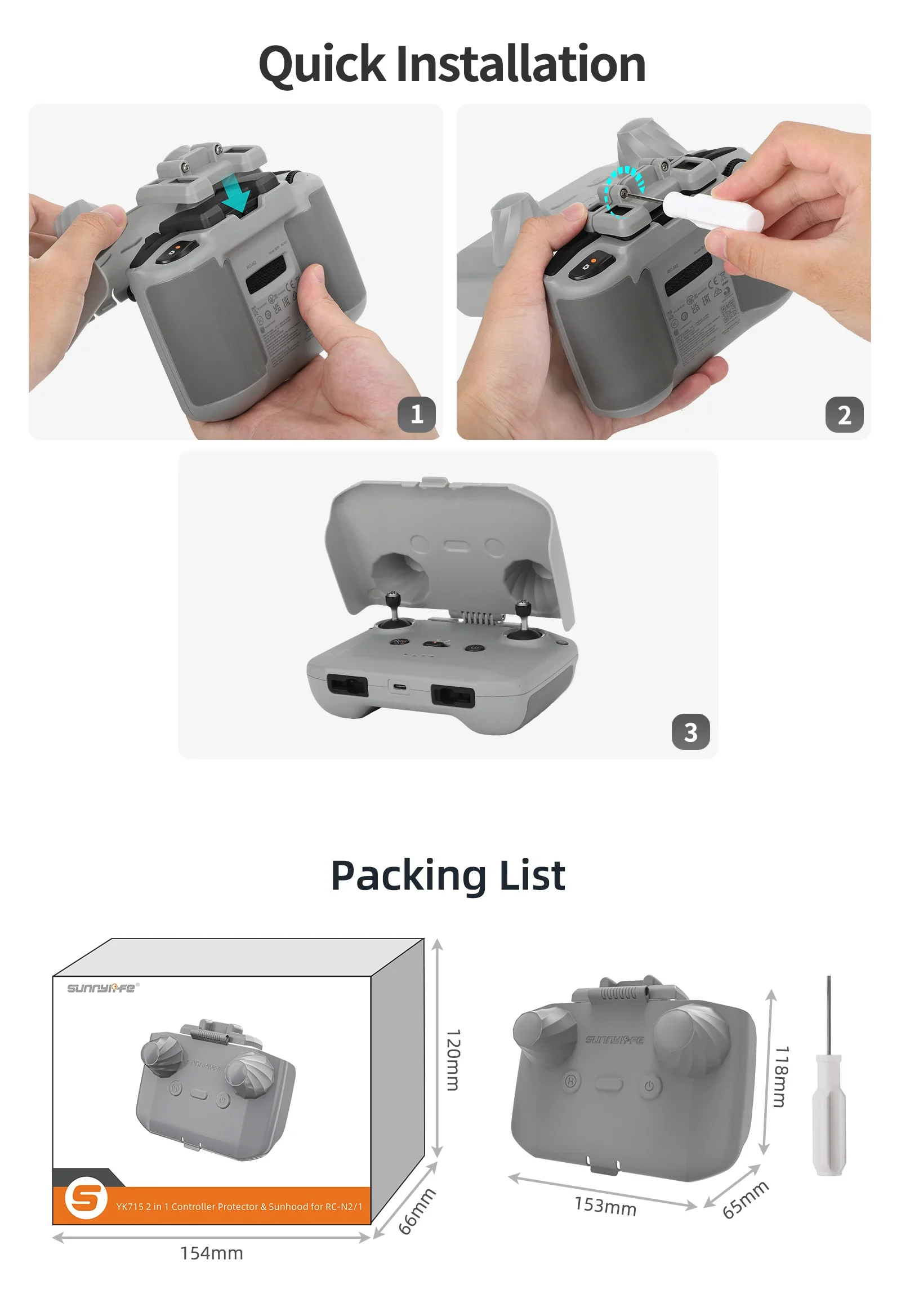 2 in 1 Controller Protector Su - Dji Drone Mini 3 评论和价格