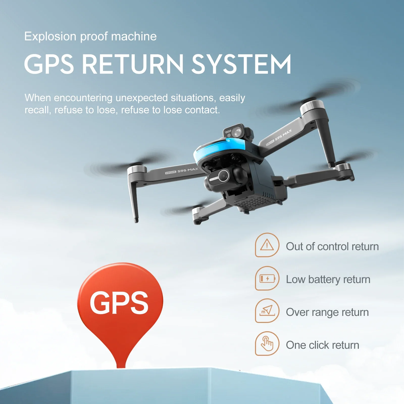 NEW S9S MAX MINI Drone 4K 2-Ax - Drone Gimbal Brushless 评论和价格