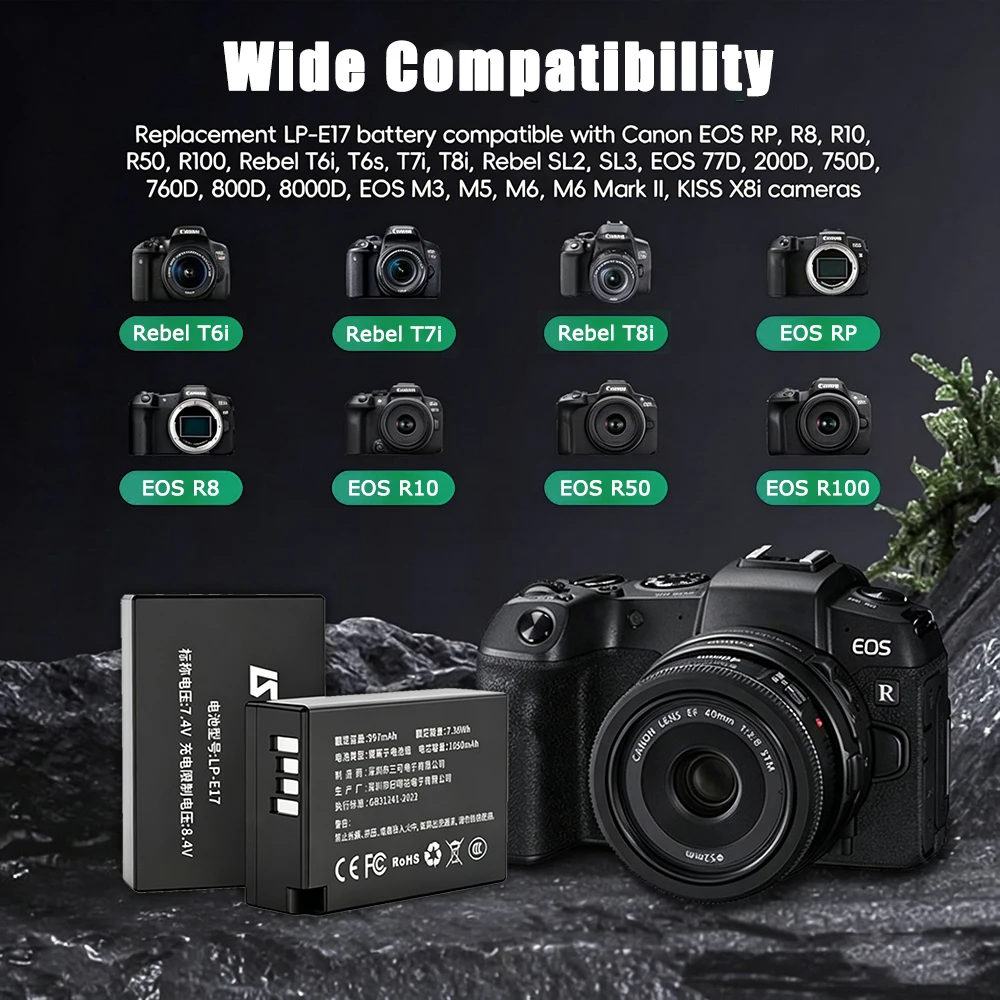 LP-E17 Battery for Canon Camer - Canon Camera Eos R8 评论和价格